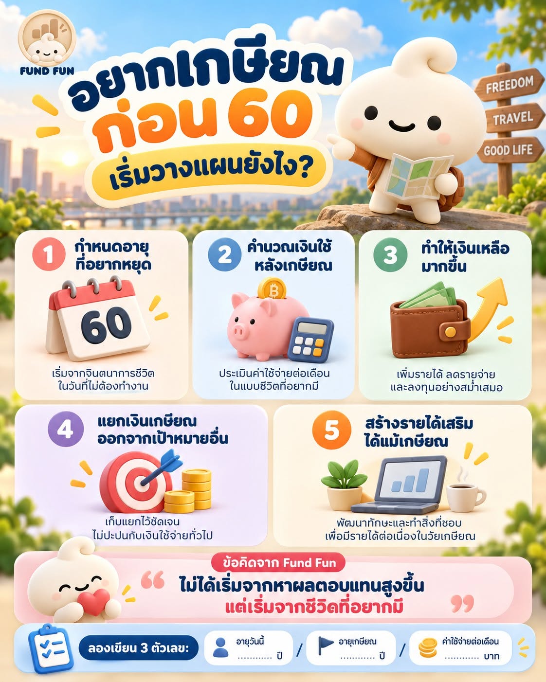 อยากเกษียณก่อน 60 ต้องเริ่มเปลี่ยนอะไรตั้งแต่วันนี้?